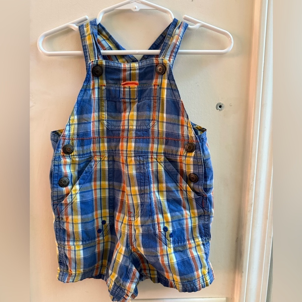 Baby Gap Plaid Shortalls